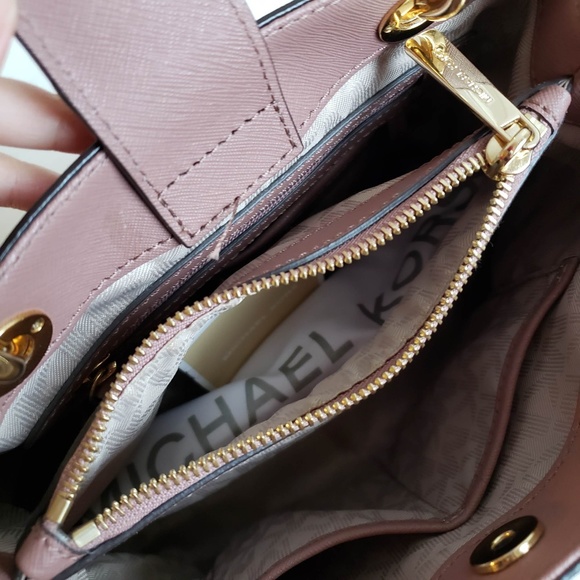 Michael Kors Cynthia Quilted Leather Satchel - Picture 6 of 8